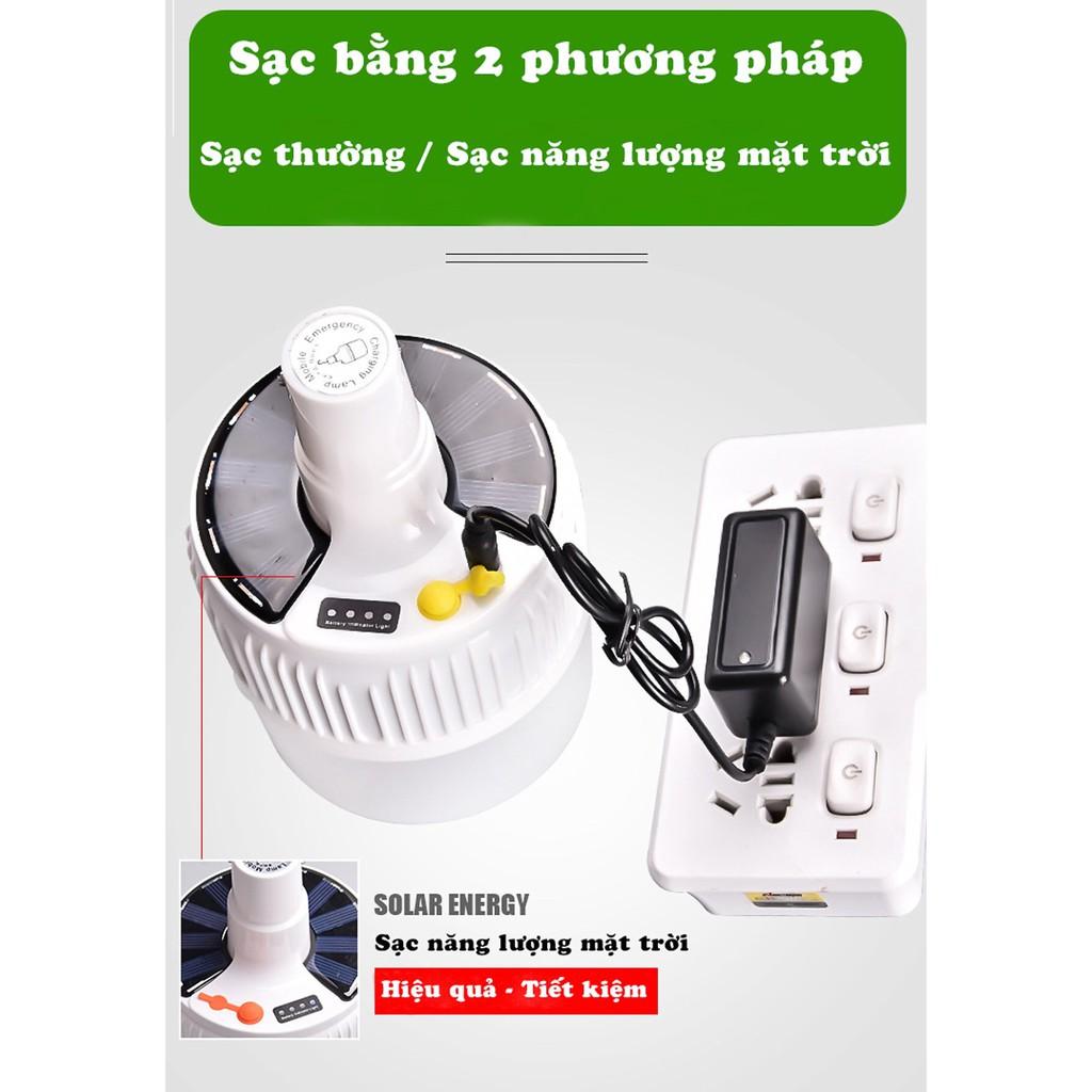 Đèn Led Tích Điện Năng Lượng Mặt Trời Siêu Sáng Có Điều Khiển Từ Xa Công Suất 100W Có 5 Chế Độ Sáng