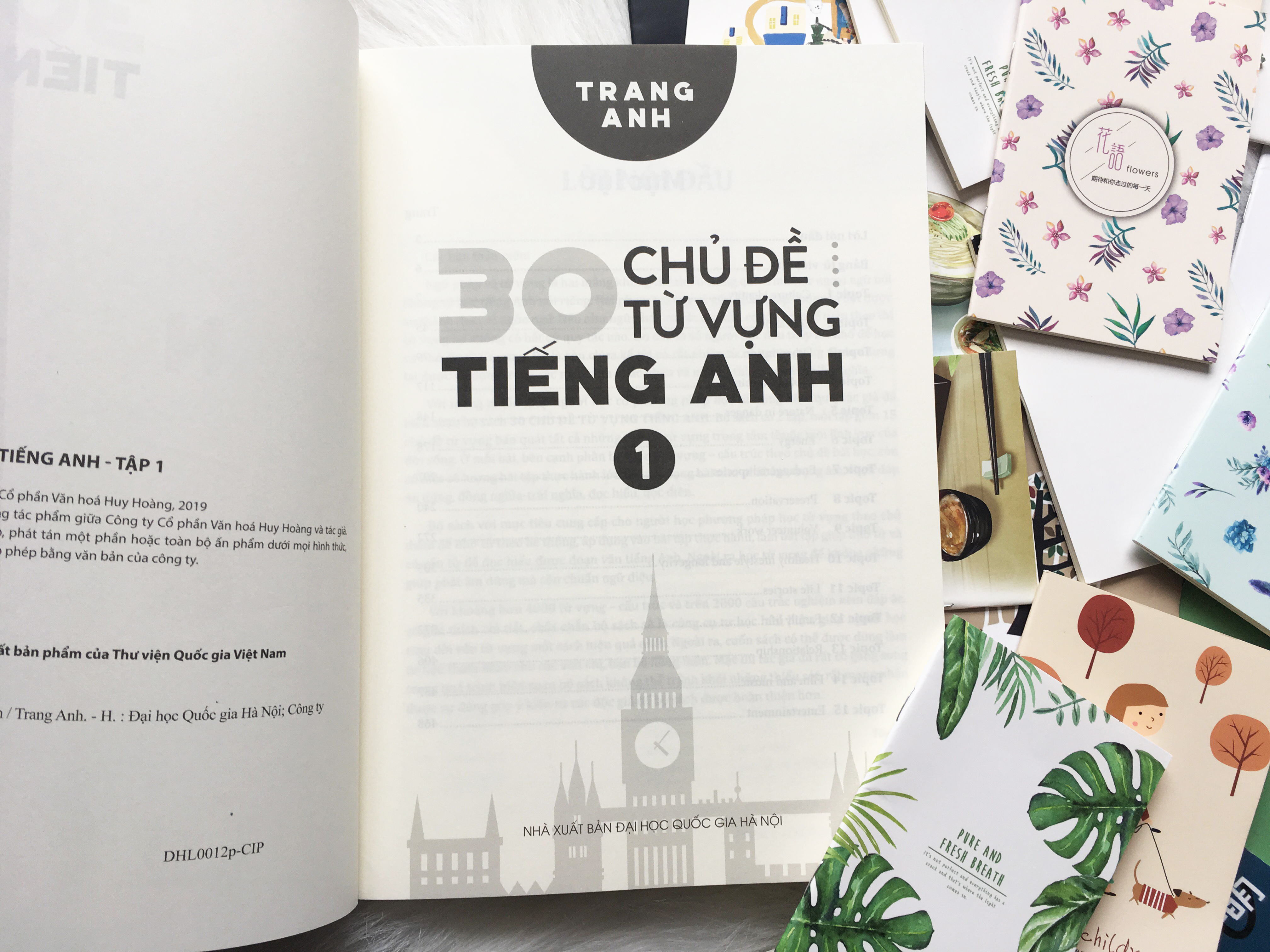 Combo 30 Chủ Đề Từ Vựng Tiếng Anh Tập 1 và Tập 2 (Trọn Bộ 2 Tập) - Tặng Kèm Sổ Tay Mini Siêu Dễ Thương