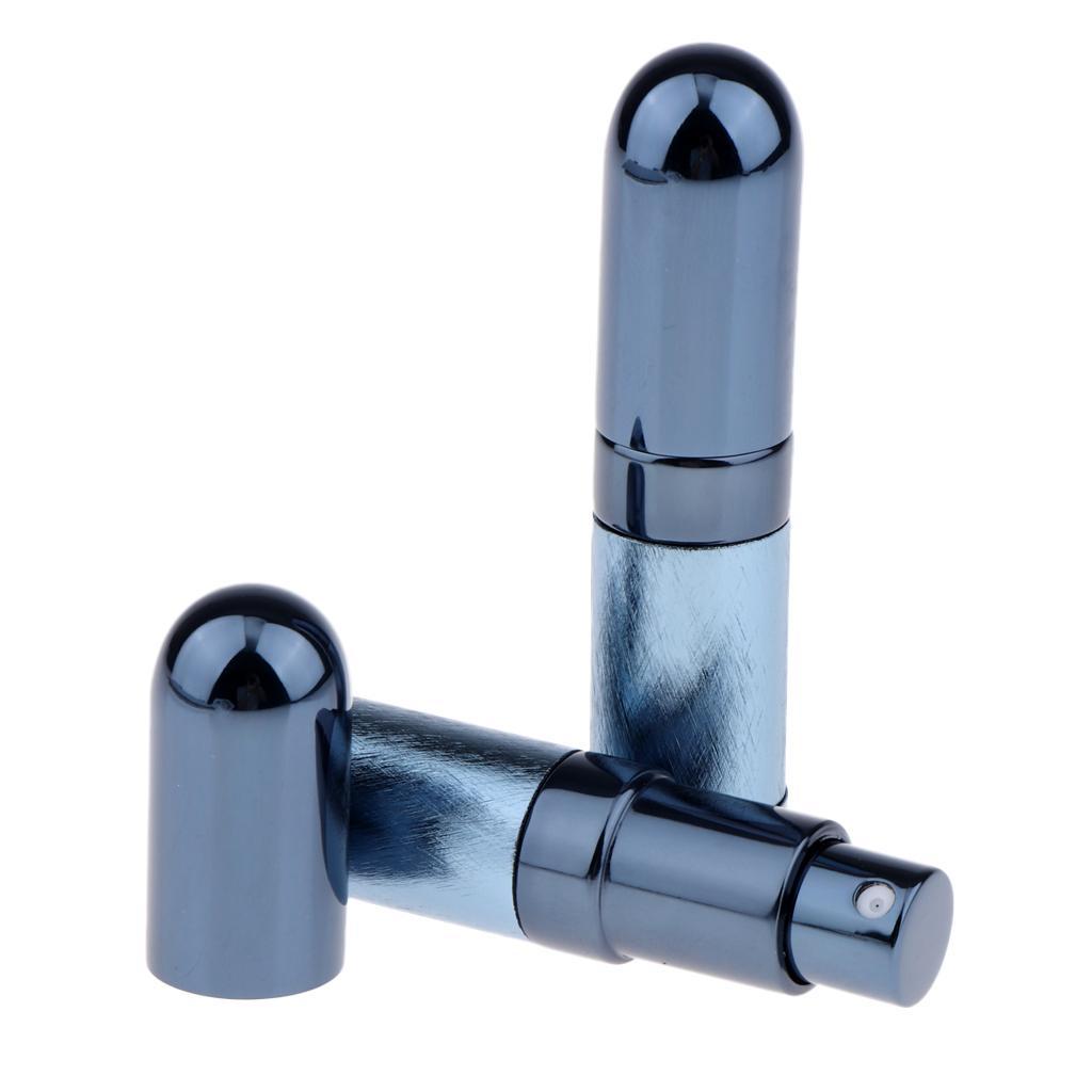 2Pcs Portable 6ml Refillable Perfume Atomizer Empty Bottle Pump Spray Red