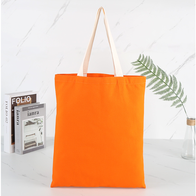 Túi Vải Trơn Tote Canvas dầy dặn nhiều màu sắc kích thước 34x42cm- Hàng việt nam xuất khẩu - Nhận in kỹthuật cao