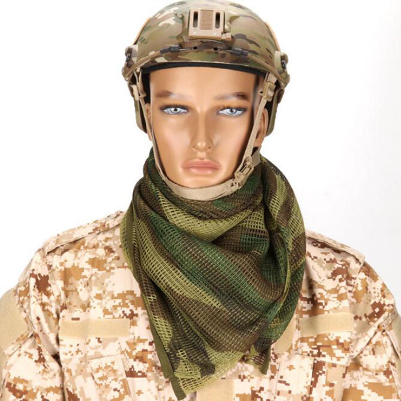 Camouflage Scarf Scarves Face Veil Mask Bandana Women Men for Hunting Outdoor Activities