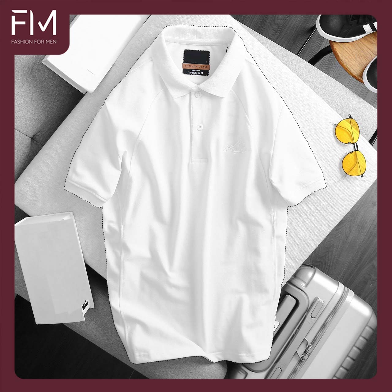 Áo Polo nam cổ bẻ ngắn tay, chất liệu vải cá sấu cotton cao cấp, trẻ trung, năng động – FORMEN SHOP – FMPS150