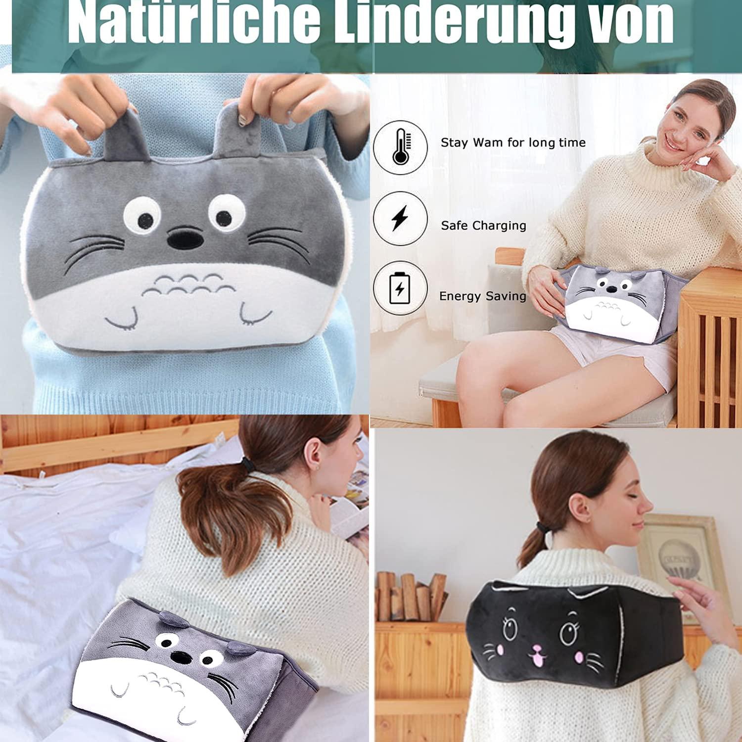 Chai nhiệt có nắp, chai nước nóng với nắp eo mềm để điều chỉnh đau, vai và lưng mệt mỏi, đau cổ, chai giường cho trẻ em và người lớn