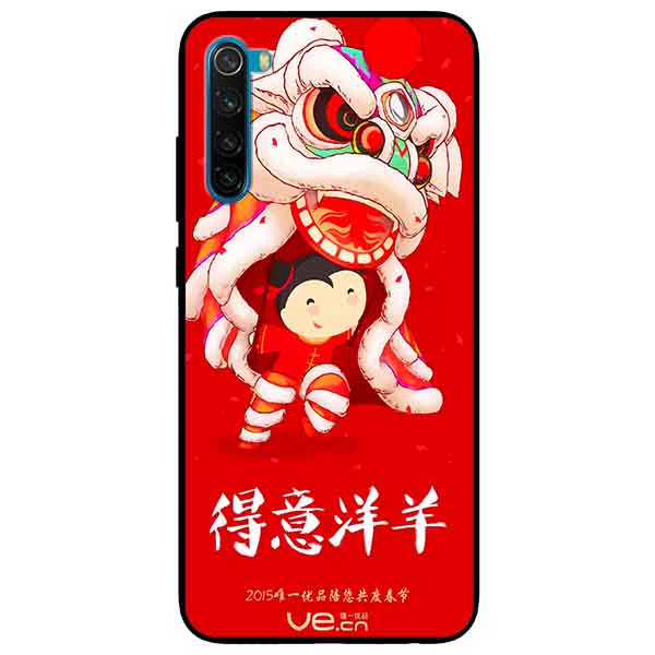 Hình ảnh Ốp lưng in cho Xiaomi Redmi Note 8 Mẫu Múa Lân