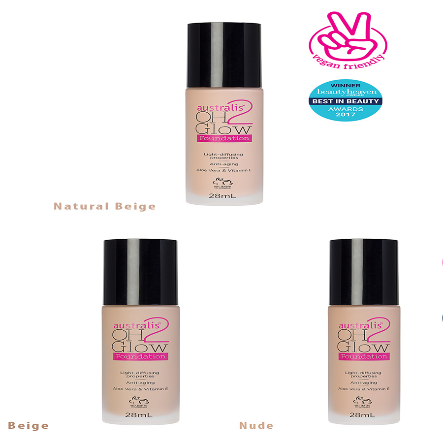 Kem Nền Bắt Sáng OH 2 Glow Foundation Australis Úc 28ml