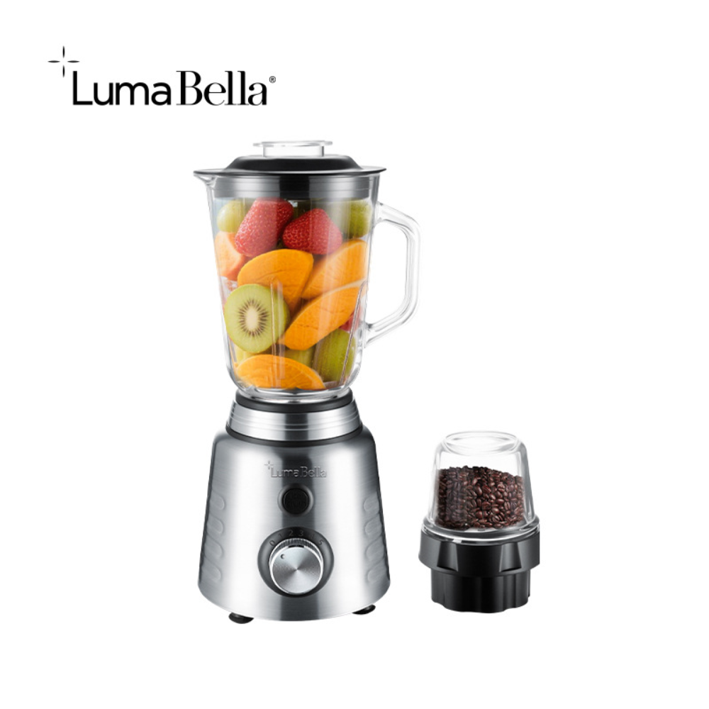 Máy xay sinh tố đa năng 2 in 1 Lumabella LB-53028 xay nhuyễn mịn rau của quả công suất cao 800W - HÀNG CHÍNH HÃNG