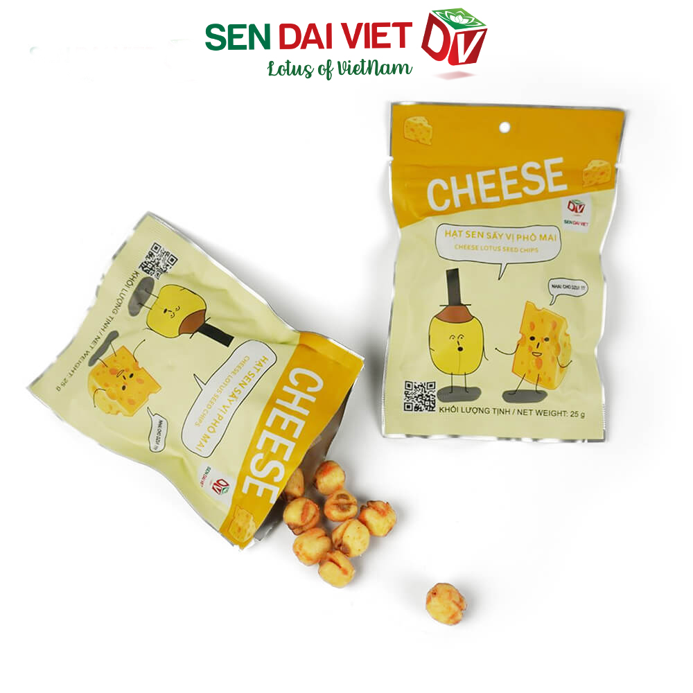 [Thùng 32 Gói]Hạt Sen Sấy Vị Phô Mai-DV-Gói 25g