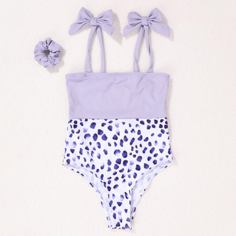 Nơ Bé Gái Đồ Bơi 3-9Years Trẻ Em Đồ Bơi Một Mảnh Bé Gái Bodysuits Bơi Trẻ Em Mặc Áo Tắm Bãi Biển Bể Bather Mùa Hè