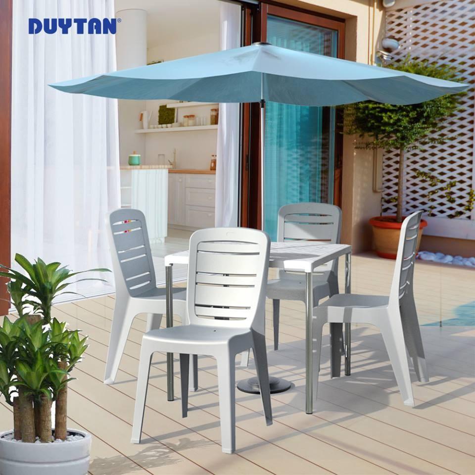 GHẾ NHỰA DUY TÂN DỰA LỚN SỌC NGANG - THƯƠNG HIỆU DUY TÂN-( BÀN CAO TỪ 70CM TỚI 1M