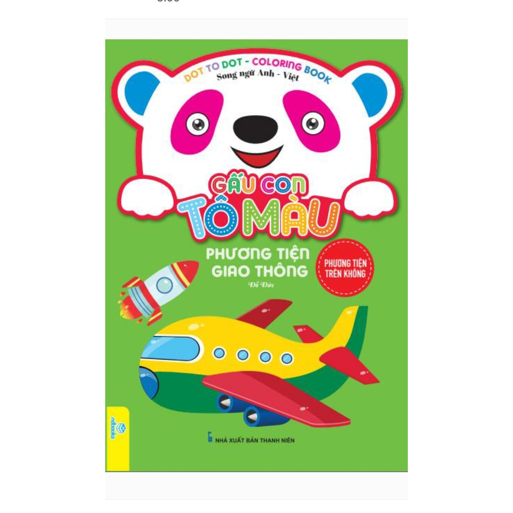 Sách - Combo 6 Cuốn Gấu Con Tô Màu: Phương Tiện Giao Thông - ndbooks