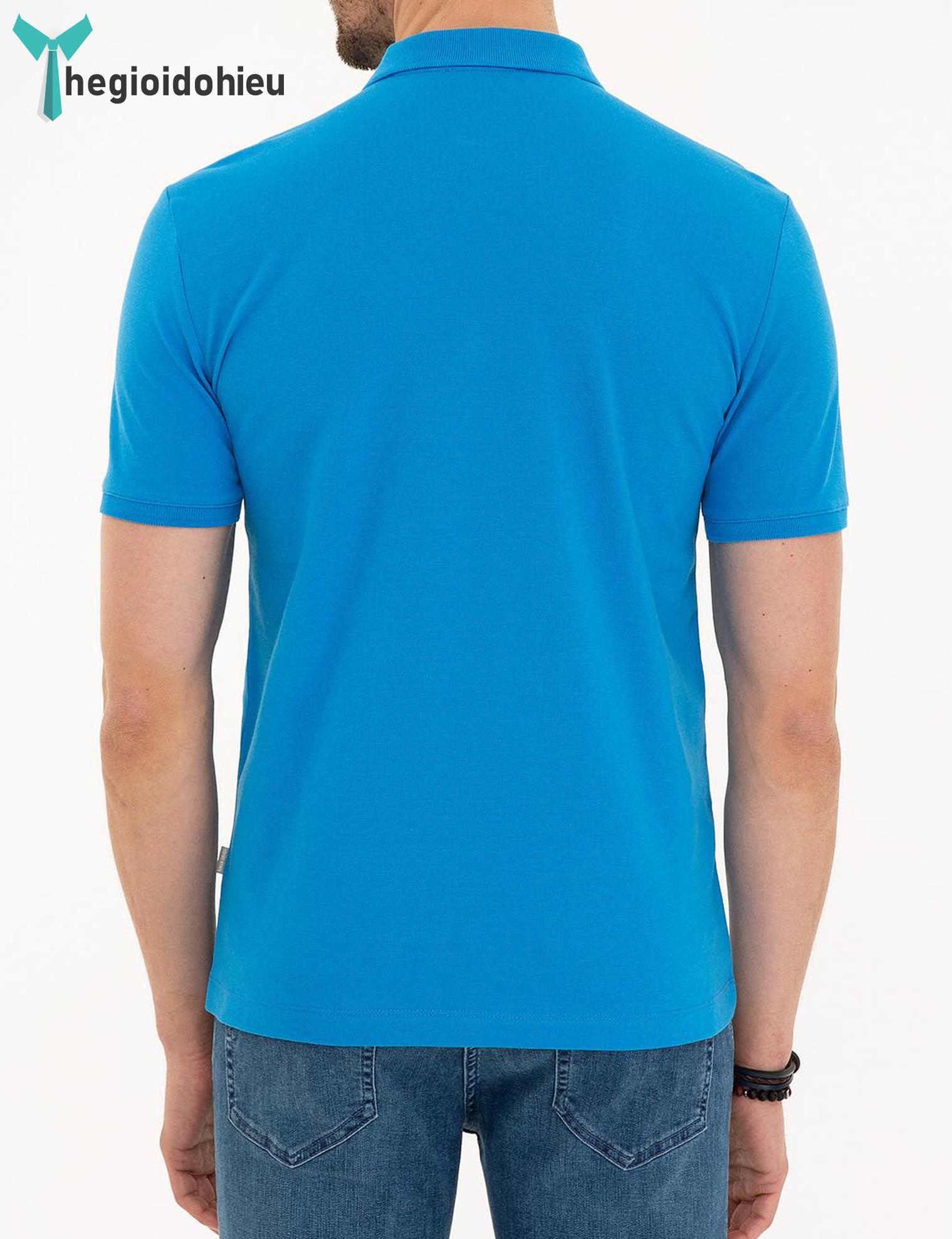 Áo thun nam Pier Cardin PCPolo118 (Xanh dương) - Hàng nhập khẩu - Không túi - Light Blue