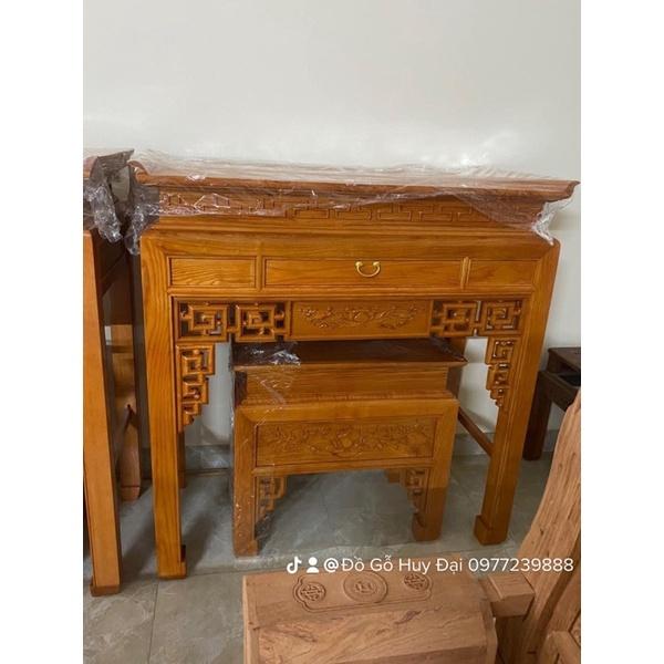 Bộ bàn thờ gỗ sồi nga 127cm
