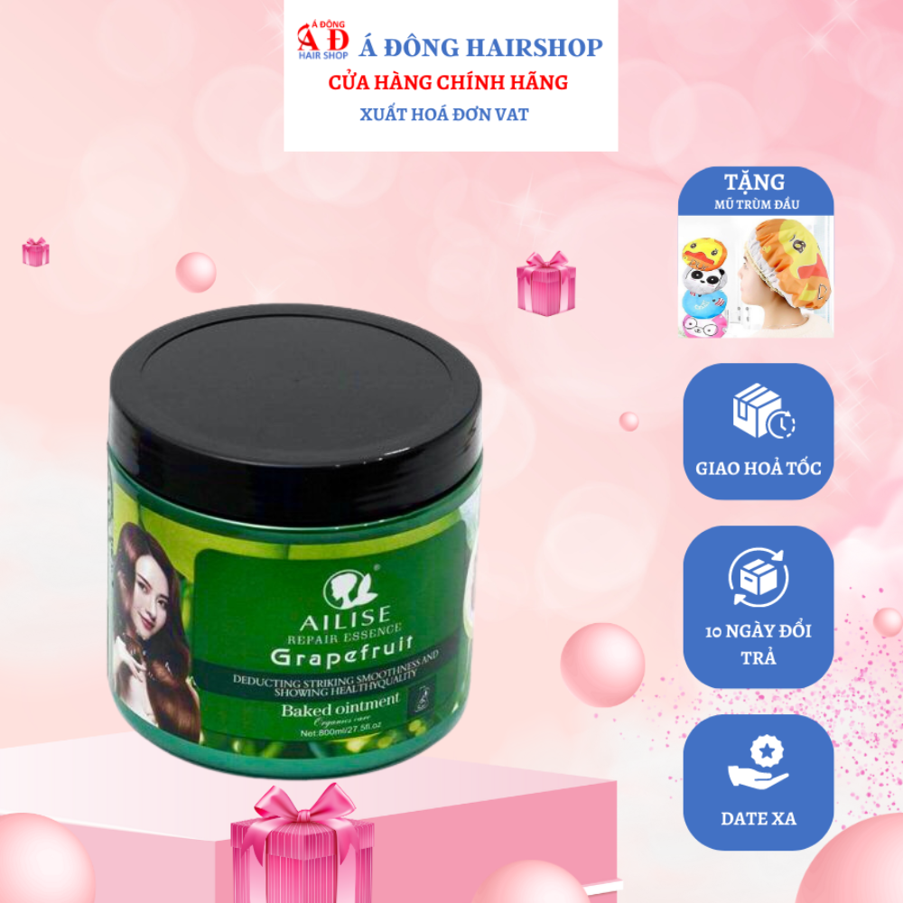 Hấp dầu bưởi Grapefruit Ailise siêu mượt phục hồi tóc cao cấp  800ml