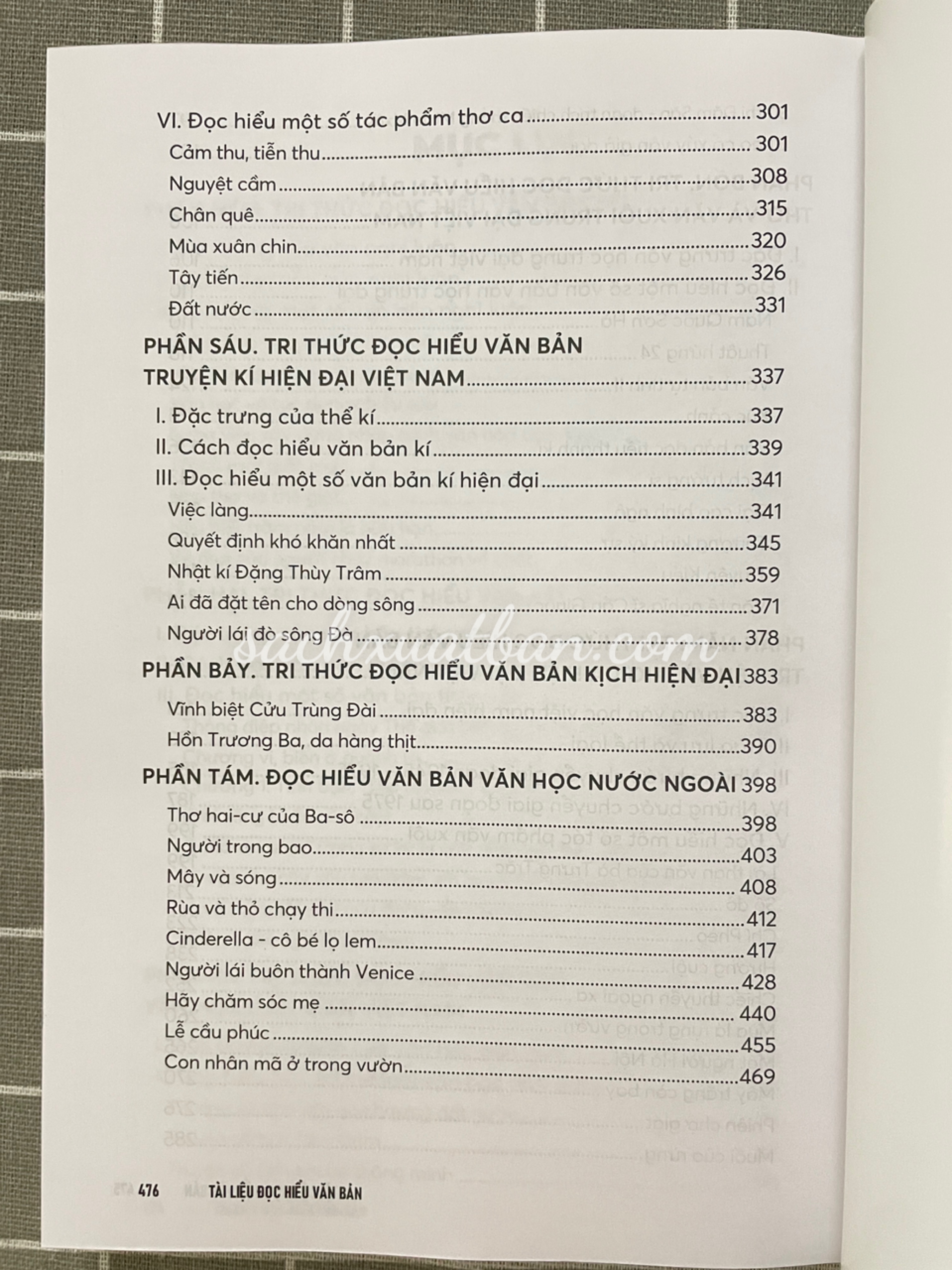 Sách Tài Liệu Đọc Hiểu Văn Bản (Dành Cho Học Sinh Lớp 10 - 11 - 12)