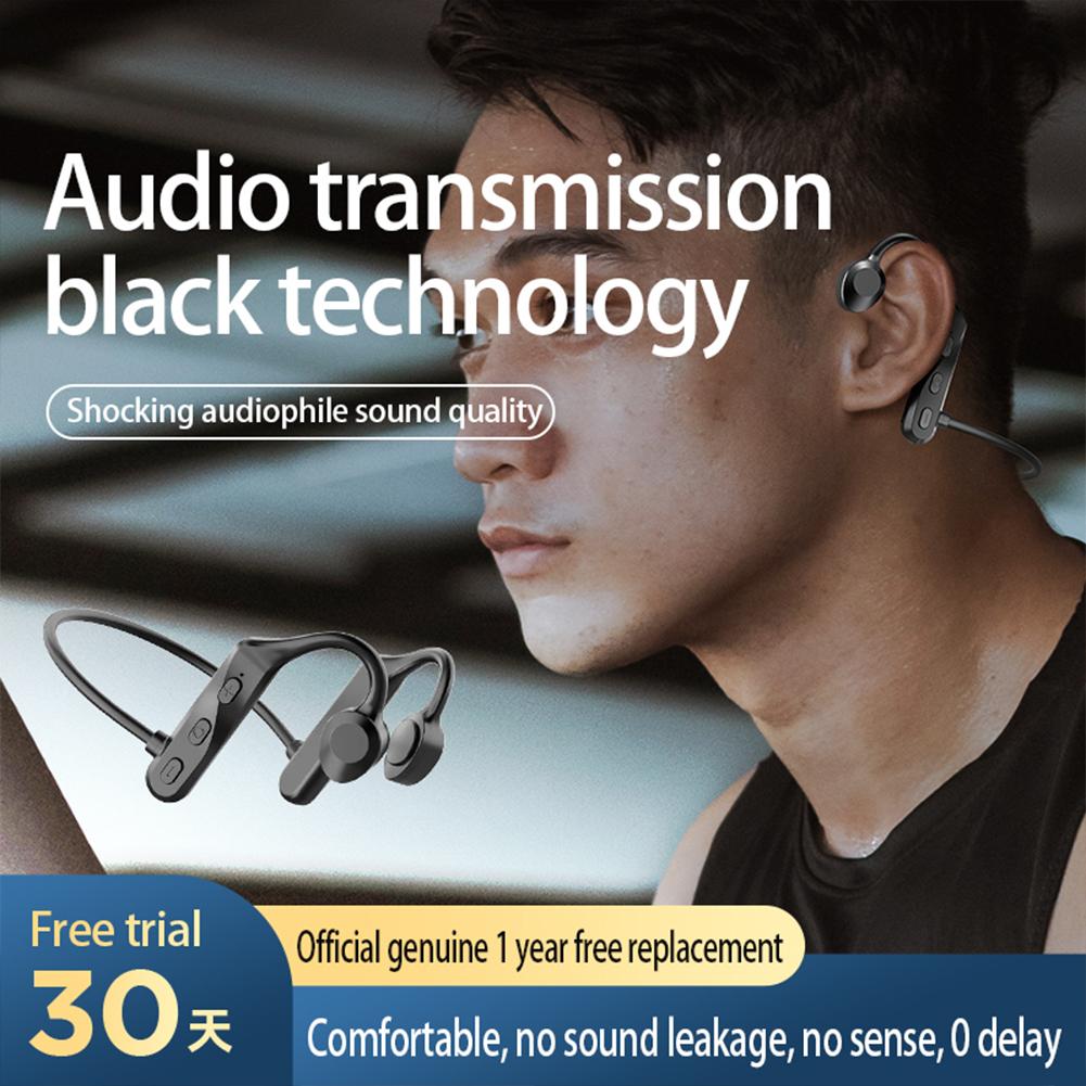 K69 Bone Conduction Bluetooth-compatible Headset Ear Hanging Neck Noise Reduction Sports Headphones