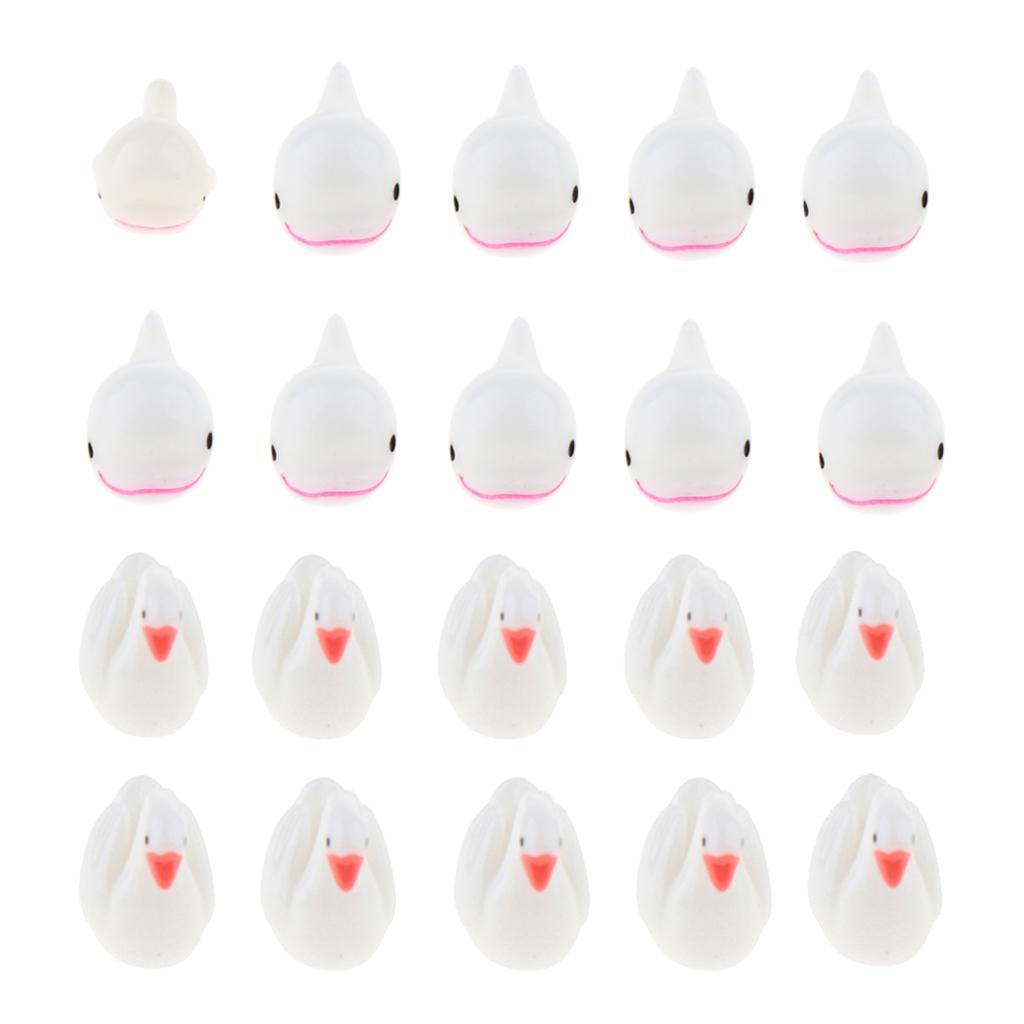 10 Pcs Aquarium Micro Landscape Decoration Fish Tank Ornament Dolphin
