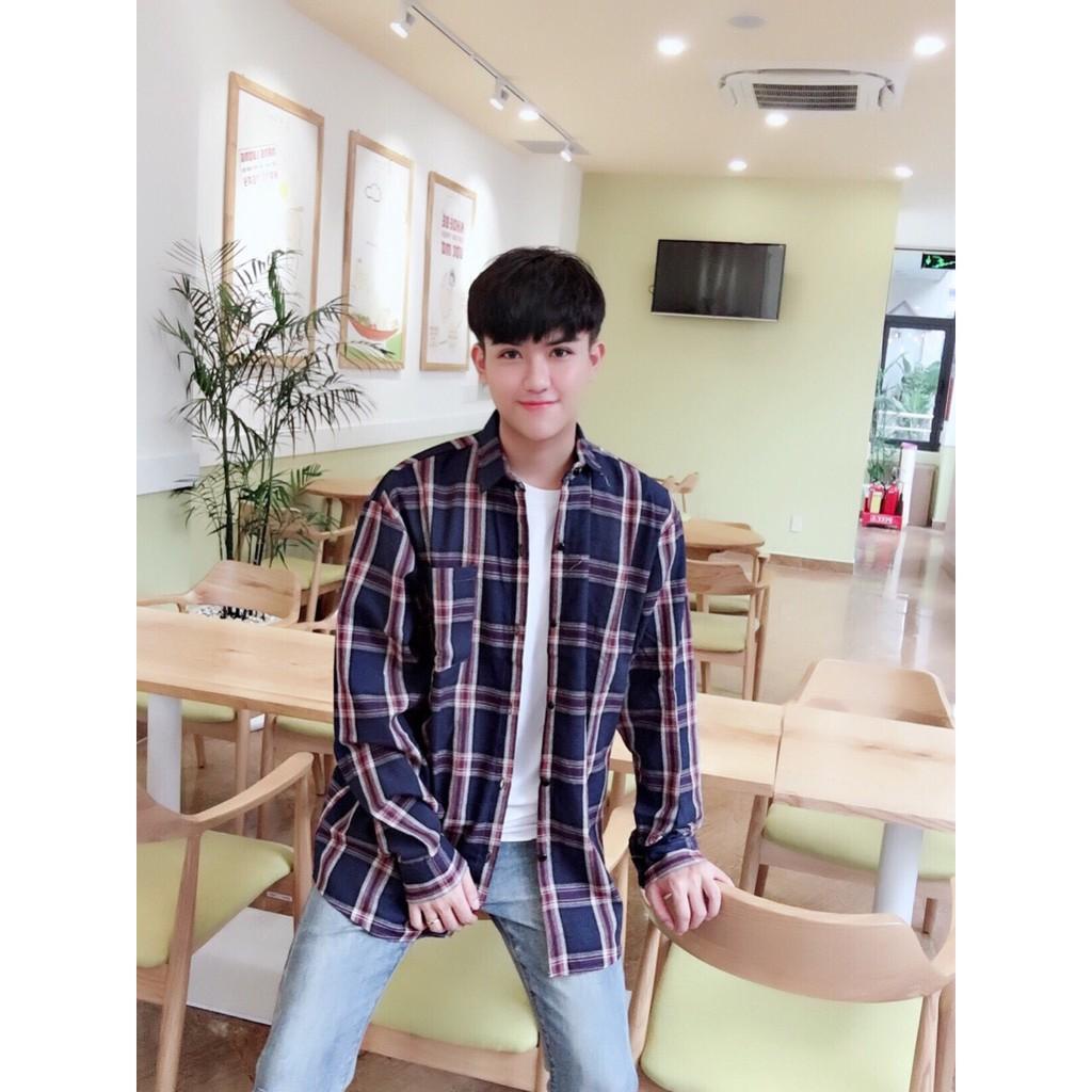 ÁO SƠ MI CARO ĐẸP THỜI TRANG HÀN QUỐC HOT 2019 SM06