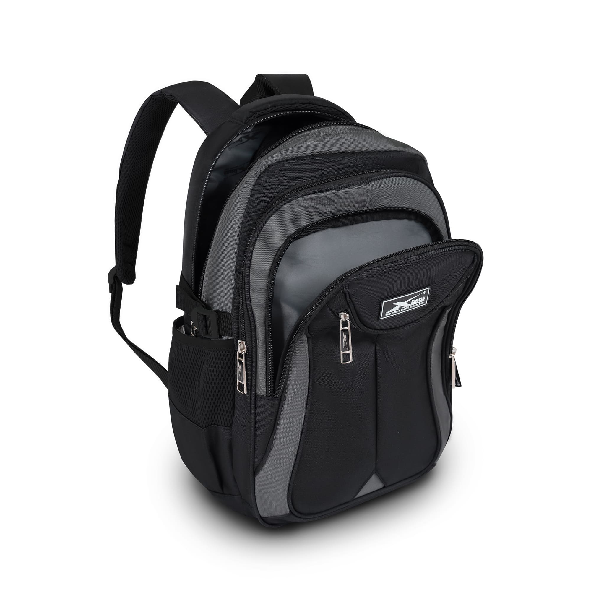 Balo laptop 15.6 inch chống nước Xbags Naituo đen – Balo nam đi học đi làm cao cấp tiện lợi bền đẹp XB2002