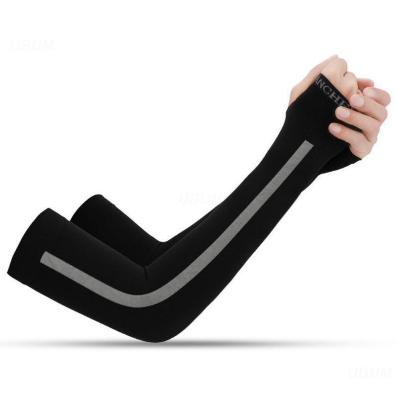 Bảo Vệ Cánh Tay Tay Chống Tia UV Bảo Vệ Cánh Tay Tay Nhanh Khô Tay Bao Thun Golf Tay Dài Sọc Dọc Mùa Hè Color: 01