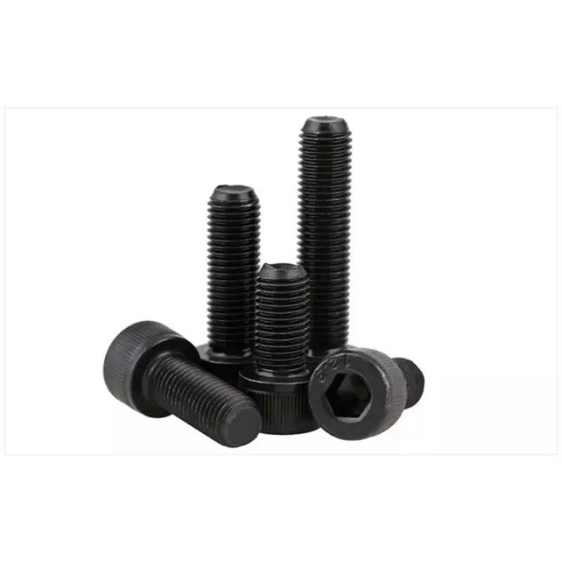 Combo 10 con bulong M3 M4 M5 lục giác chìm đầu trụ thép đen công nghiệp