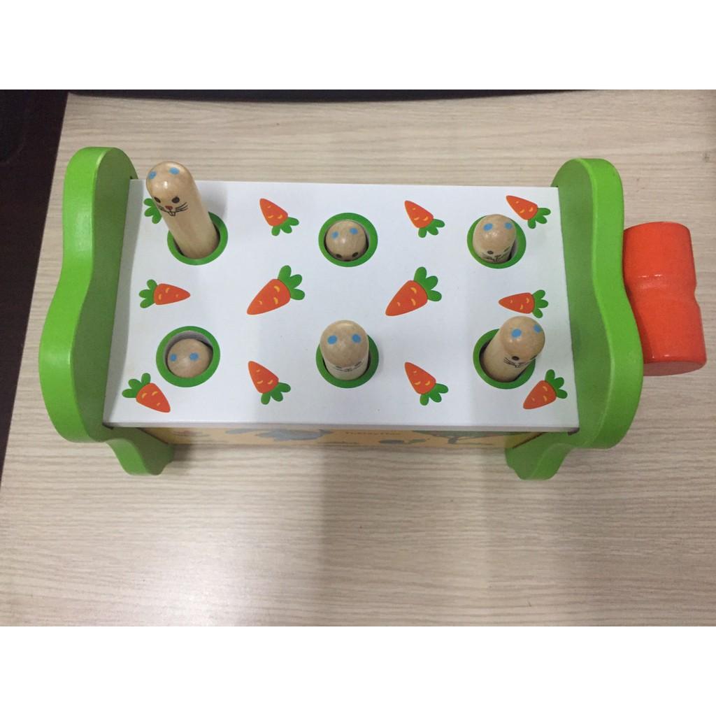 Đập Chuột Gỗ 6 Lỗ 1 Búa - Chất Liệu Gỗ Siêu Bền Siêu Đẹp