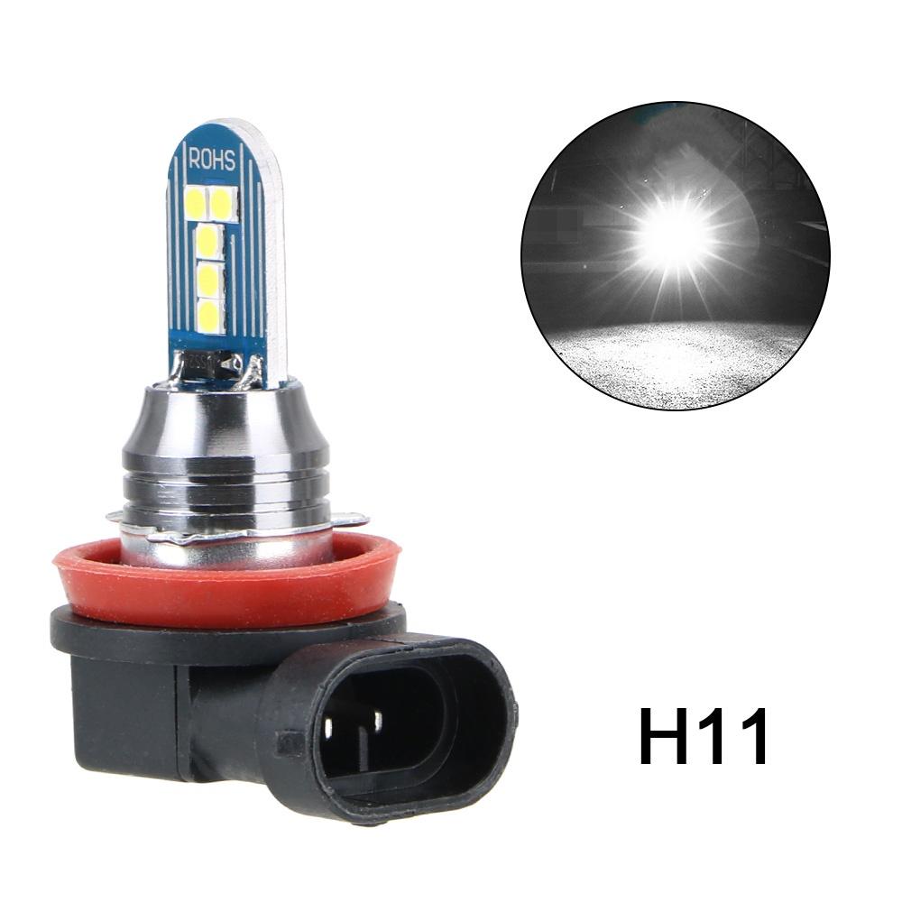 1 bóng đèn pha chống sương mù ánh sáng trắng xanh 3030SMD 12V 6000k H8 H11 9005 9006 h4 h7