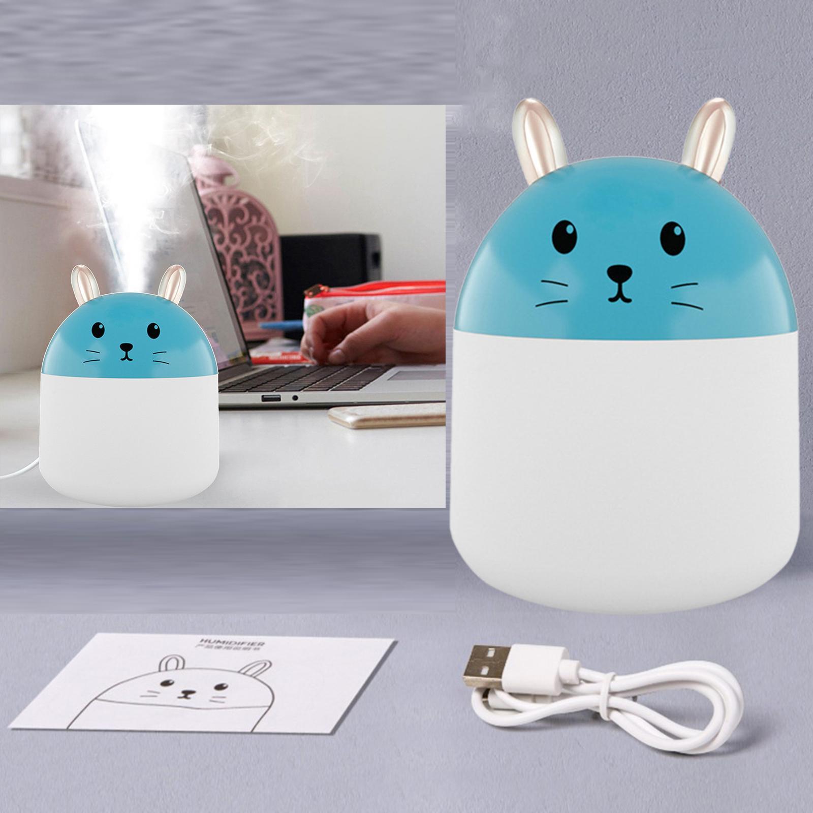 Wireless Humidifier Micro USB W/ 250ml Water Tank w/ Cotton Filter Sticks