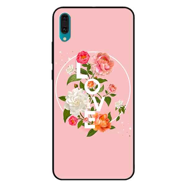 Ốp lưng in cho Huawei Y7 Pro 2019 Mẫu LOVE Hoa