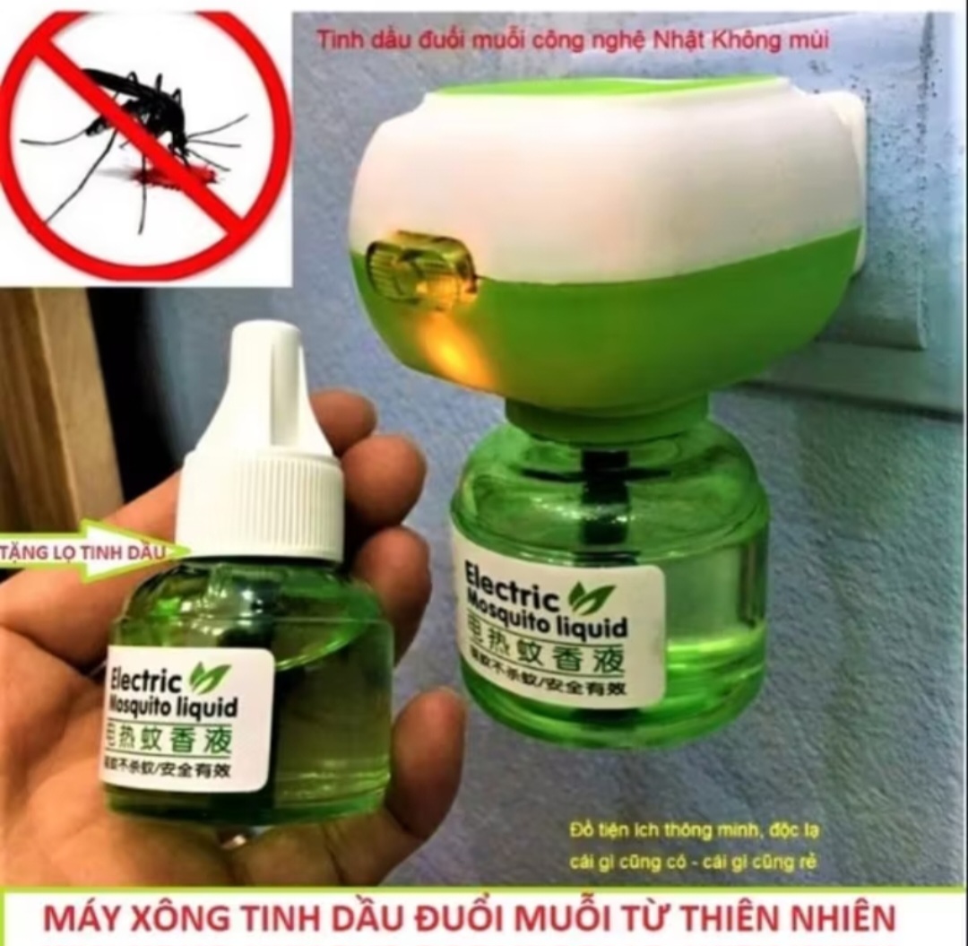 MÁY XÔNG TINH DẦU ĐUỔI MUỖI TẶNG LỌ TINH DẦU THẢO MỘC AN TOÀN CHẤT LƯỢNG CHO MỌI NGƯỜI