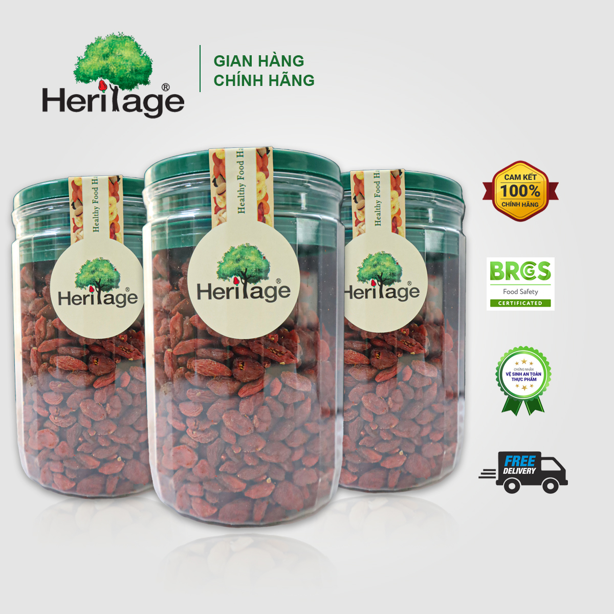 Quả kỉ tử khô Heritage Thái Lan Gói 500g 