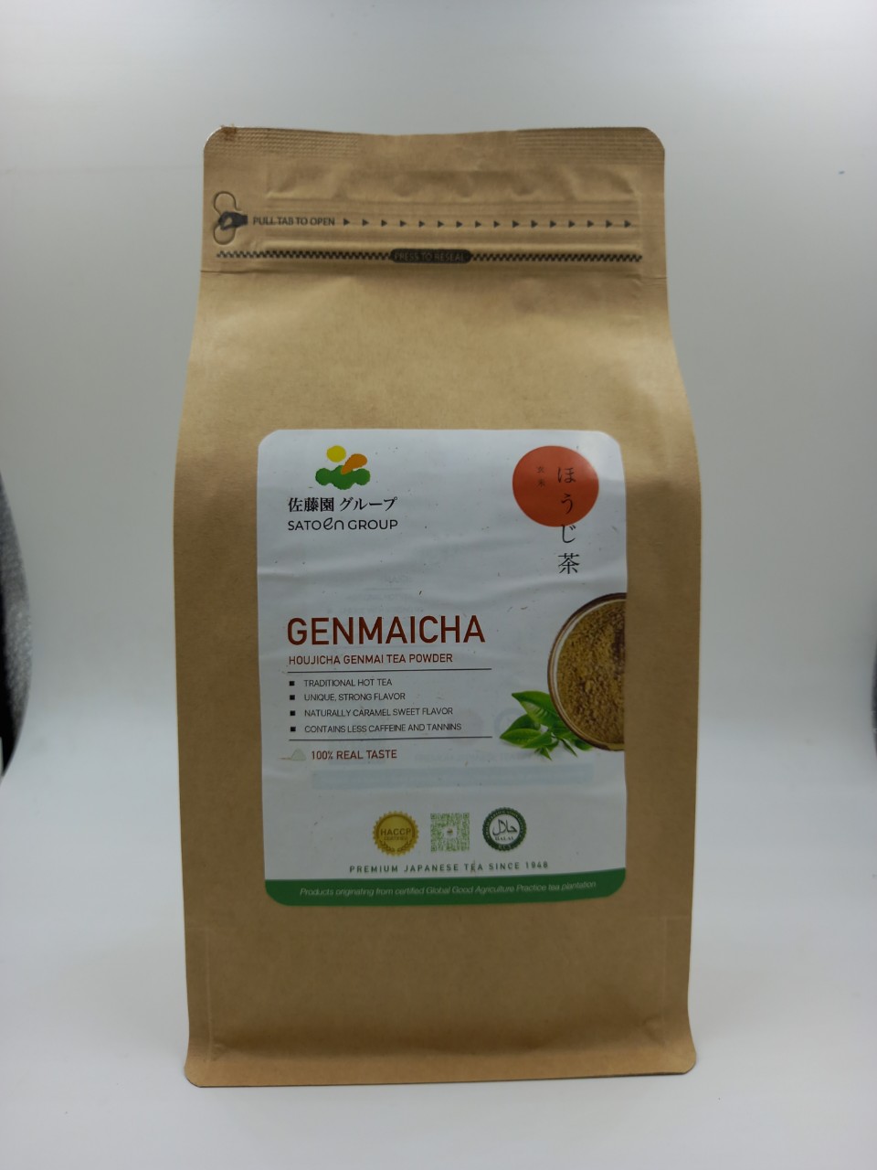 Bột Trà Houjicha Genmai 500g