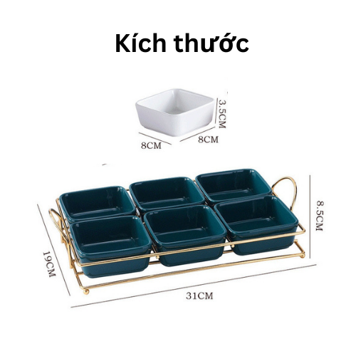 Khay đựng bánh kẹo mứt Tết SỨ MEN NGỌC có nắp đậy cao cấp sáng bóng