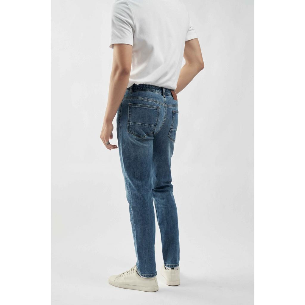 QUẦN JEAN XANH FORM SLIM - 10S22DPA008 | LASTORE MENSWEAR