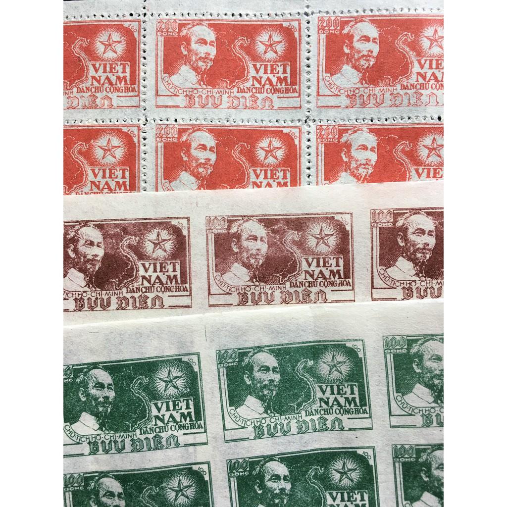 Bộ Tem Sưu Tầm Việt Nam Bác Hồ - 3 Con Stamps