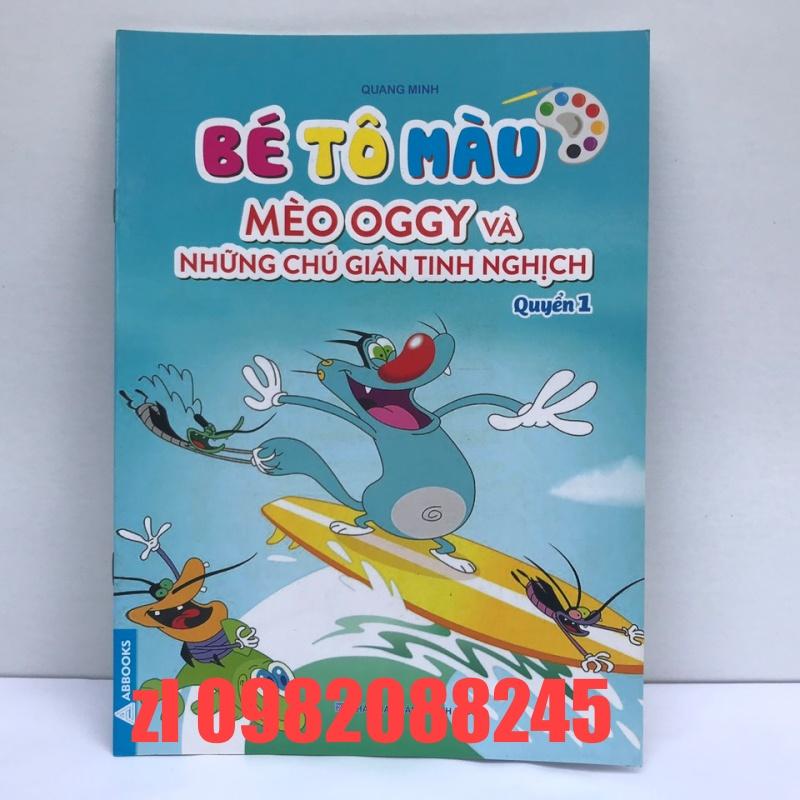 Tập bé tô màu mèo OGGY và những chú gián tinh nghịch