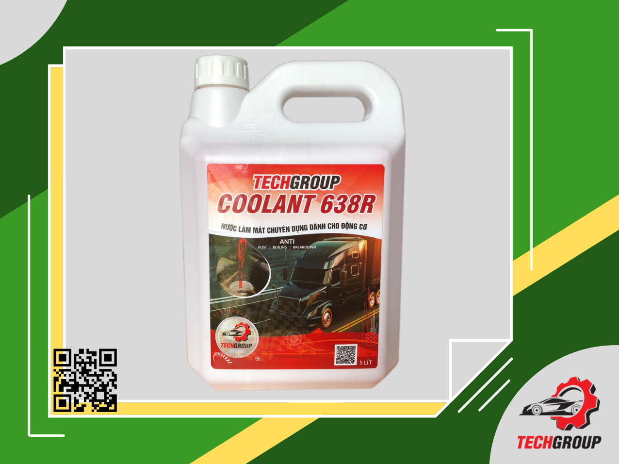 NƯỚC LÀM MÁT ĐỘNG CƠ TECHGROUP 638 5 lít