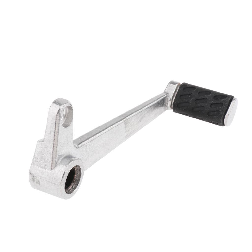 2pcs Silver Motorcycle CNC Adjustable Folding Gear Shift Lever