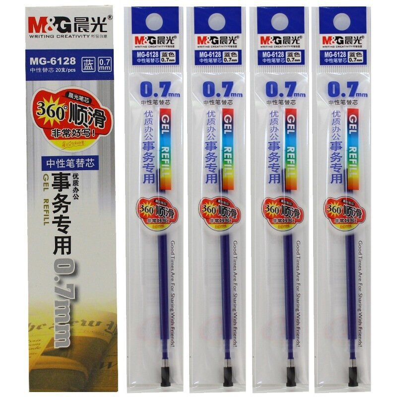 Bút gel nước M&amp;G GP1111 ngòi 0.7mm NHT Books luyện viết tiếng Trung Nhật Hàn