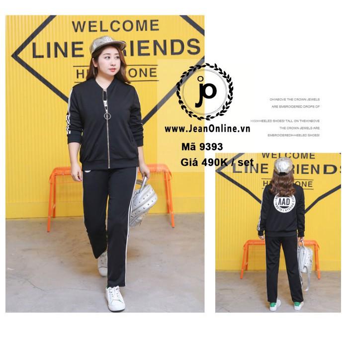 Bigsize Nữ - Set Bộ Áo Khoác + Quần Dài