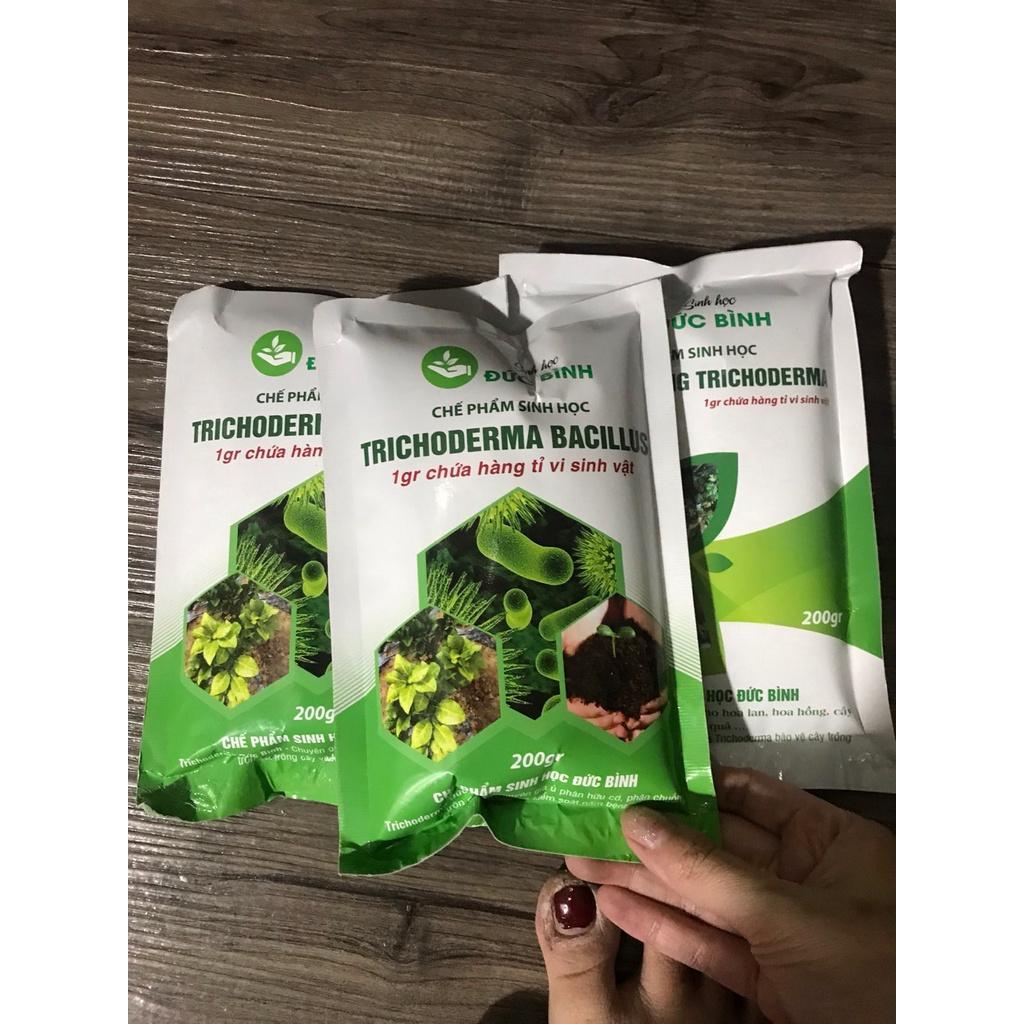 Chế Phẩm Trichodema Đức Bình gói 200gram - Dùng ủ rác thải nông nghiệp, giúp hạn chế vàng lá