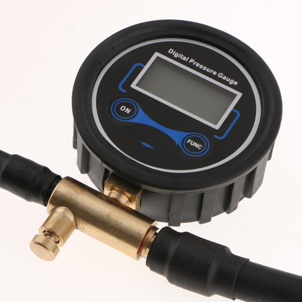 Car Motorcycle Wheel Tire Air Pressure Gauge Tester with 1.5M Pipe