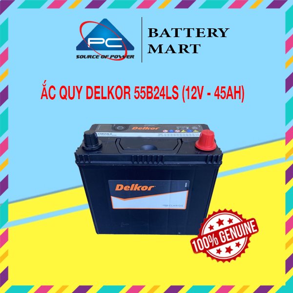 Ắc Quy Delkor  55B24L/LS (12V - 45Ah)