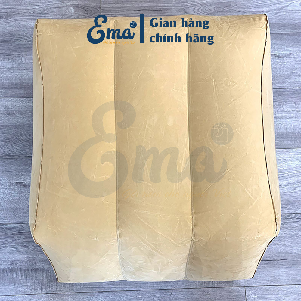 Gối kê chân bơm hơi cho người suy giãn tĩnh mạch KT 63x60x32cm - Hàng nhập khẩu - Gác chân, tựa lưng thoải mái - Gấp gọn tiện mang theo