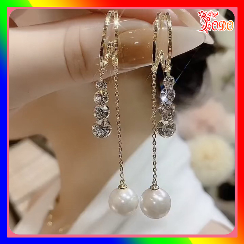 Bông tai kiểu thanh lịch thời trang VV144 Hàn Quốc đi làm sành điệu sang trọng thu đông trẻ trung -