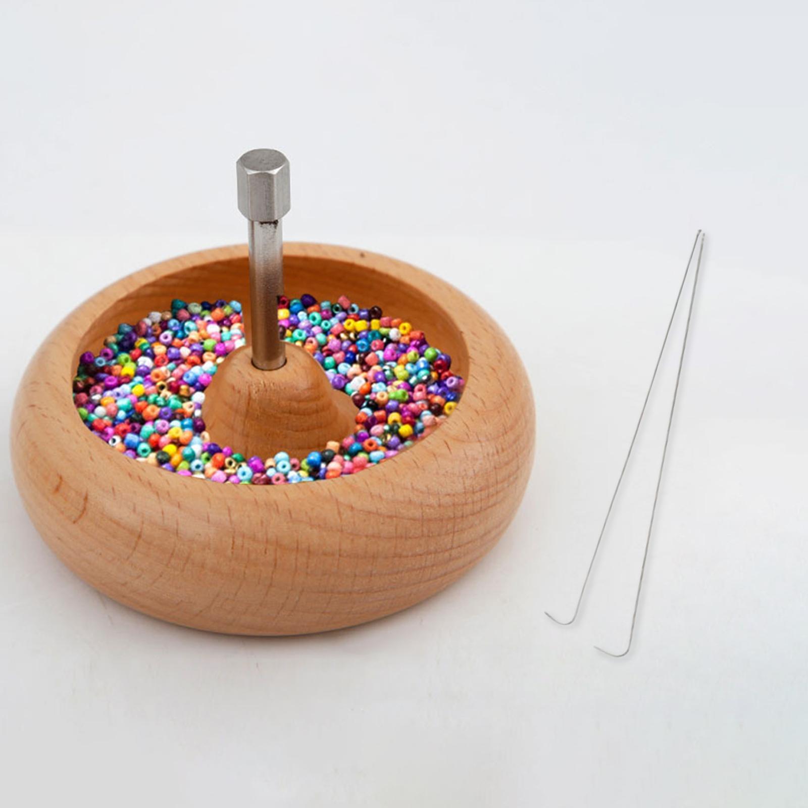 Wooden Bead Beading Bowl for Bracelets DIY Arts Crafts