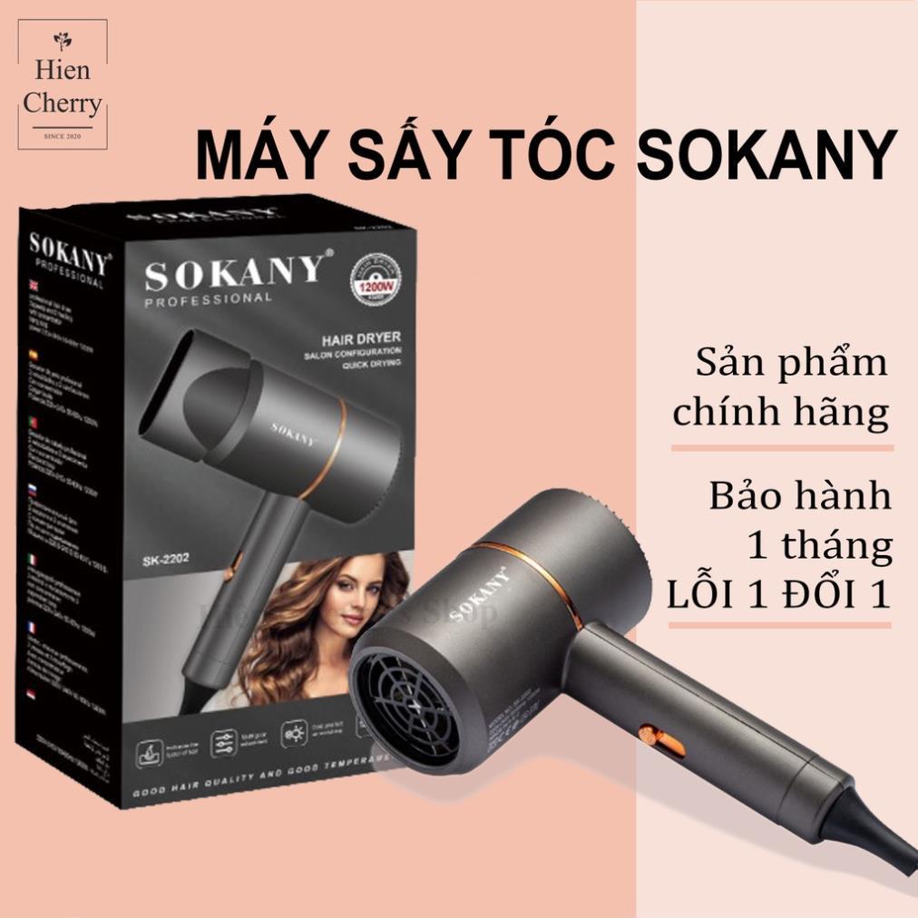 Máy sấy tóc, tạo kiểu tóc SOKANY SK-2202 chính hãng, công suất lớn hình búa độc đáo phù hợp cho cả gia đình và salon tóc