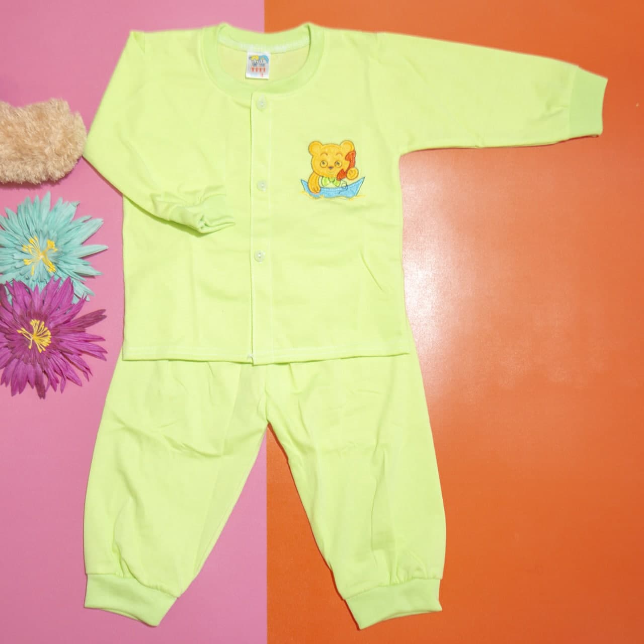 Bộ quần áo tay dài trẻ sơ sinh TiTi mèo con