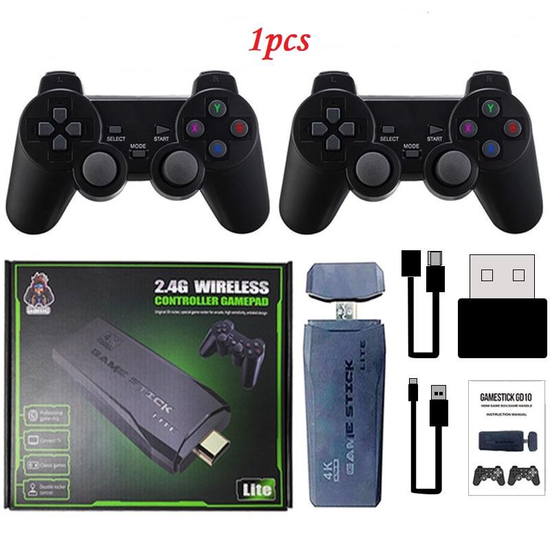 Trò chơi điện tử Stick Lite 4K Console 64G Tích hợp 10000 trò chơi Retro Handheld Trò chơi Trò chơi điều khiển không dây cho GBA Kids Game