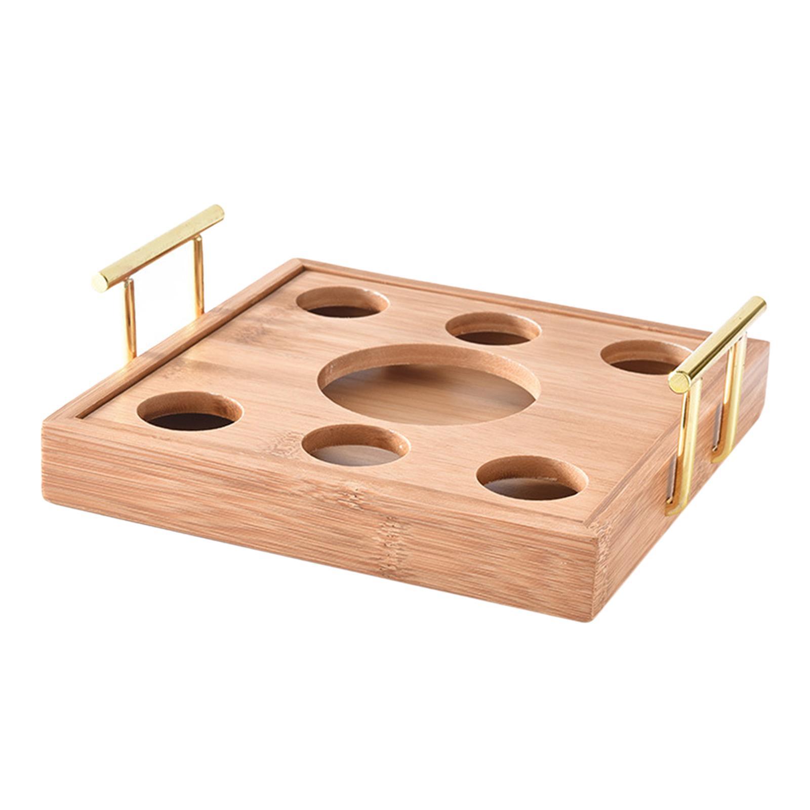Glass Tray Holder Serving Tray Display Rack Base for Cabinet Party Kitchen