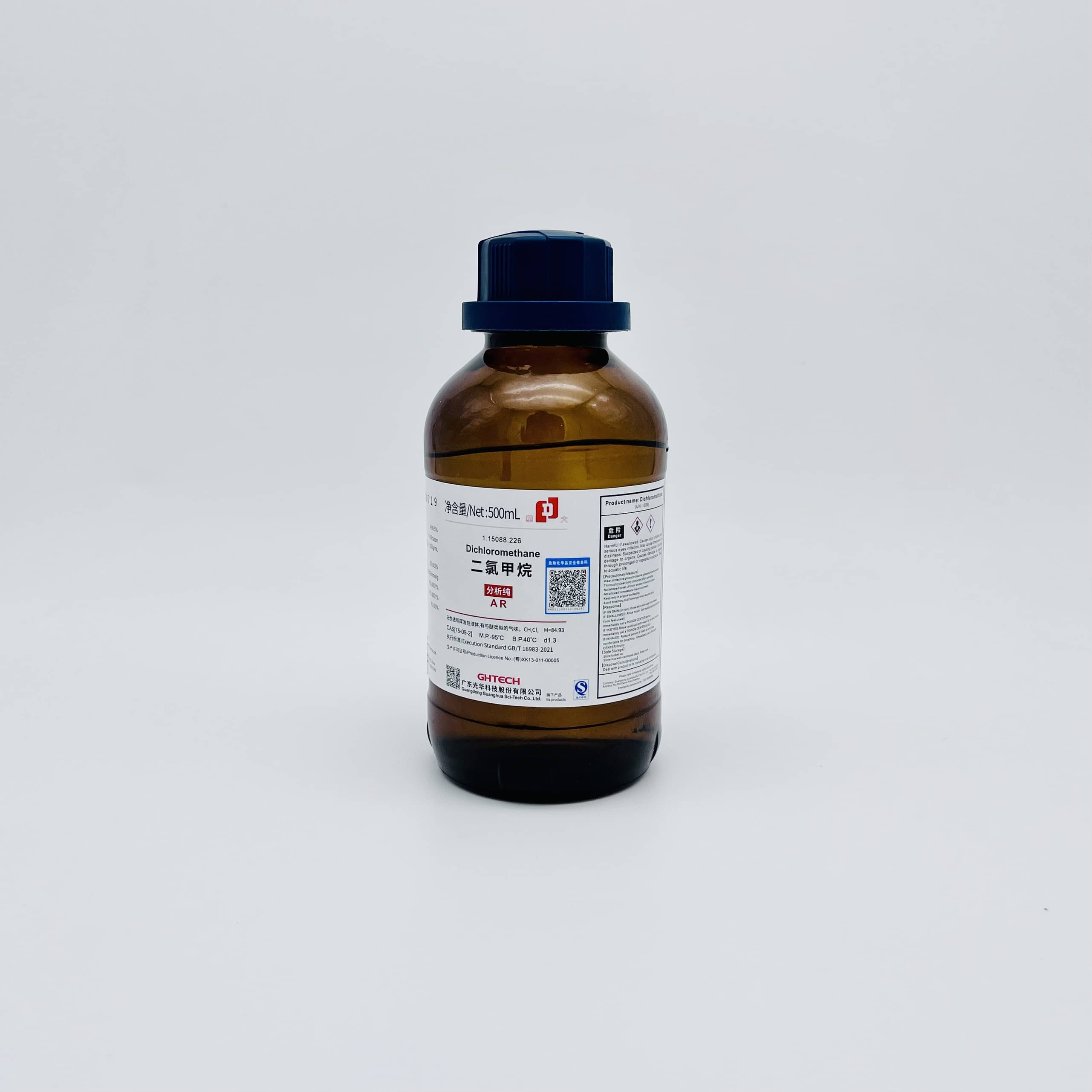 Hóa chất Dichloromethane (AR, Chai 500ML, GHTECH, Cas 75-09-2)